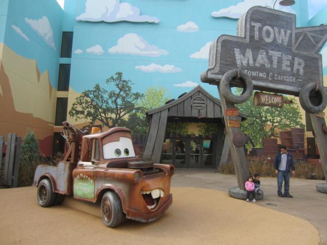Another entrance to another building. Tow Mater annoys me.